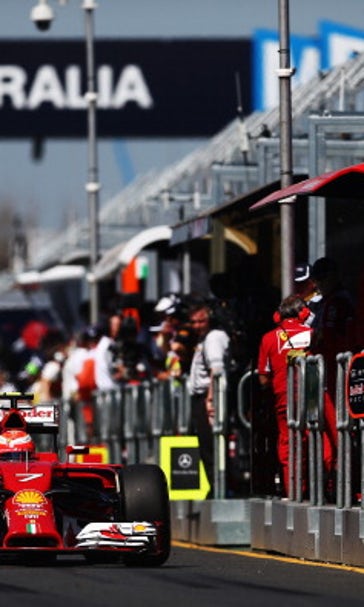 In the hunt: Ferrari leads chase of Mercedes duo